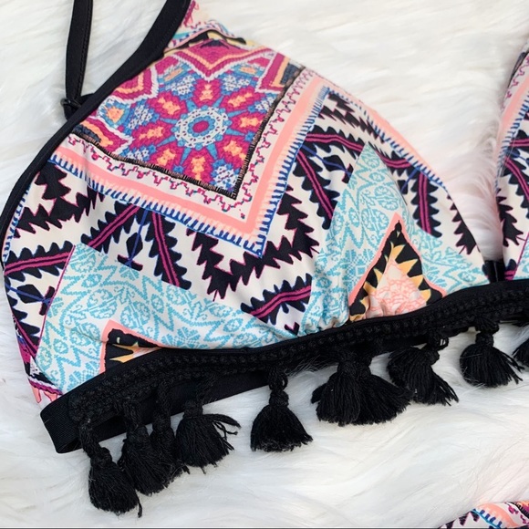 Seafolly Sahara Nights Tassel Bikini Set, 4. - Picture 4 of 10